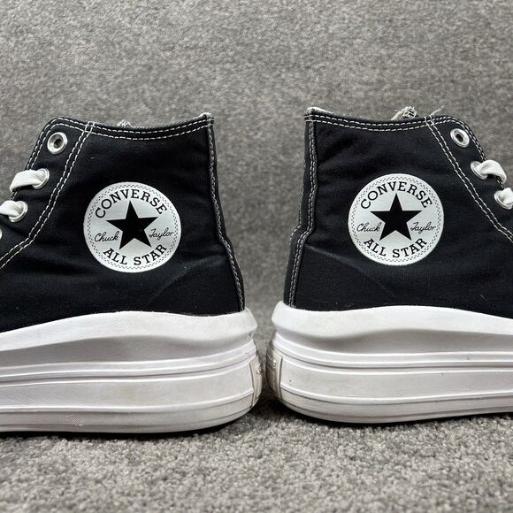 Converse CT All Star Move Hi 568497C Women’s Sz 8 Black Casual Platform Shoes - Picture 8 of 12